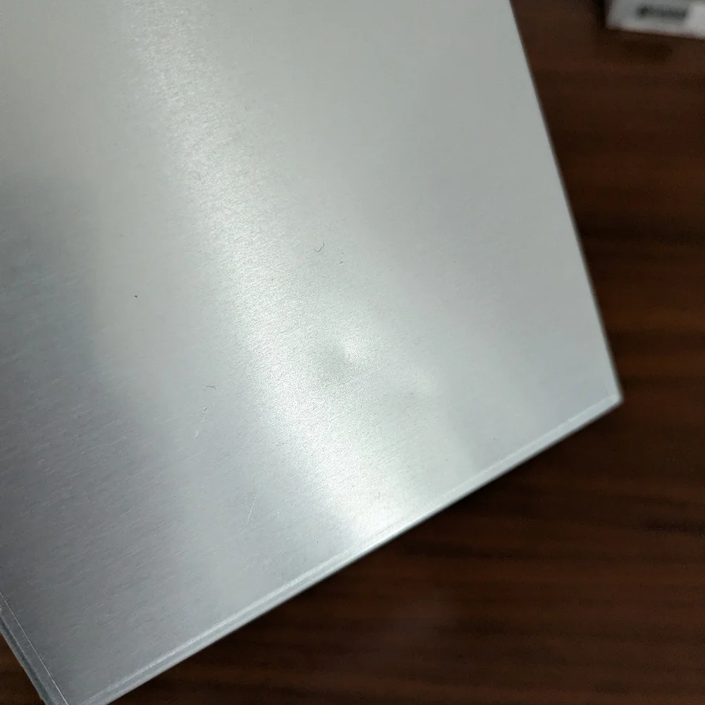 Saunders 10507 Snapak Aluminum Side Open Memo Size Holder Folder Small Dent